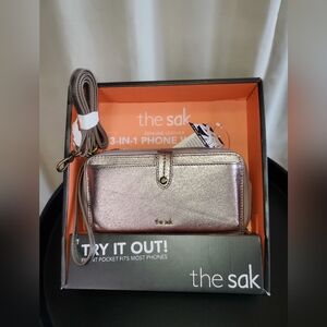 the sak Metallic Gold 3-in-1 Phone Wallet